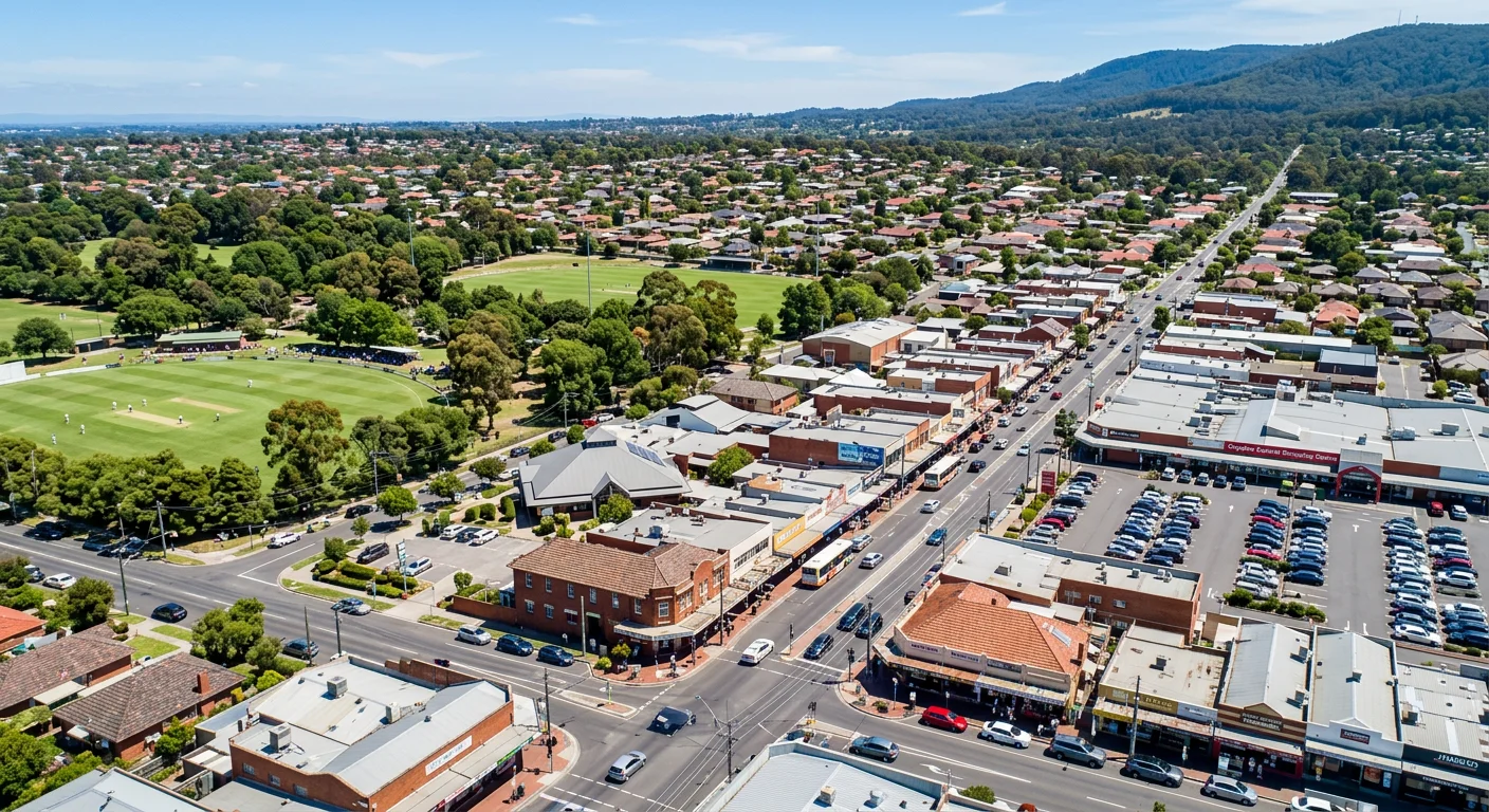 Croydon Main Street shopping precinct in Melbourne's outer east